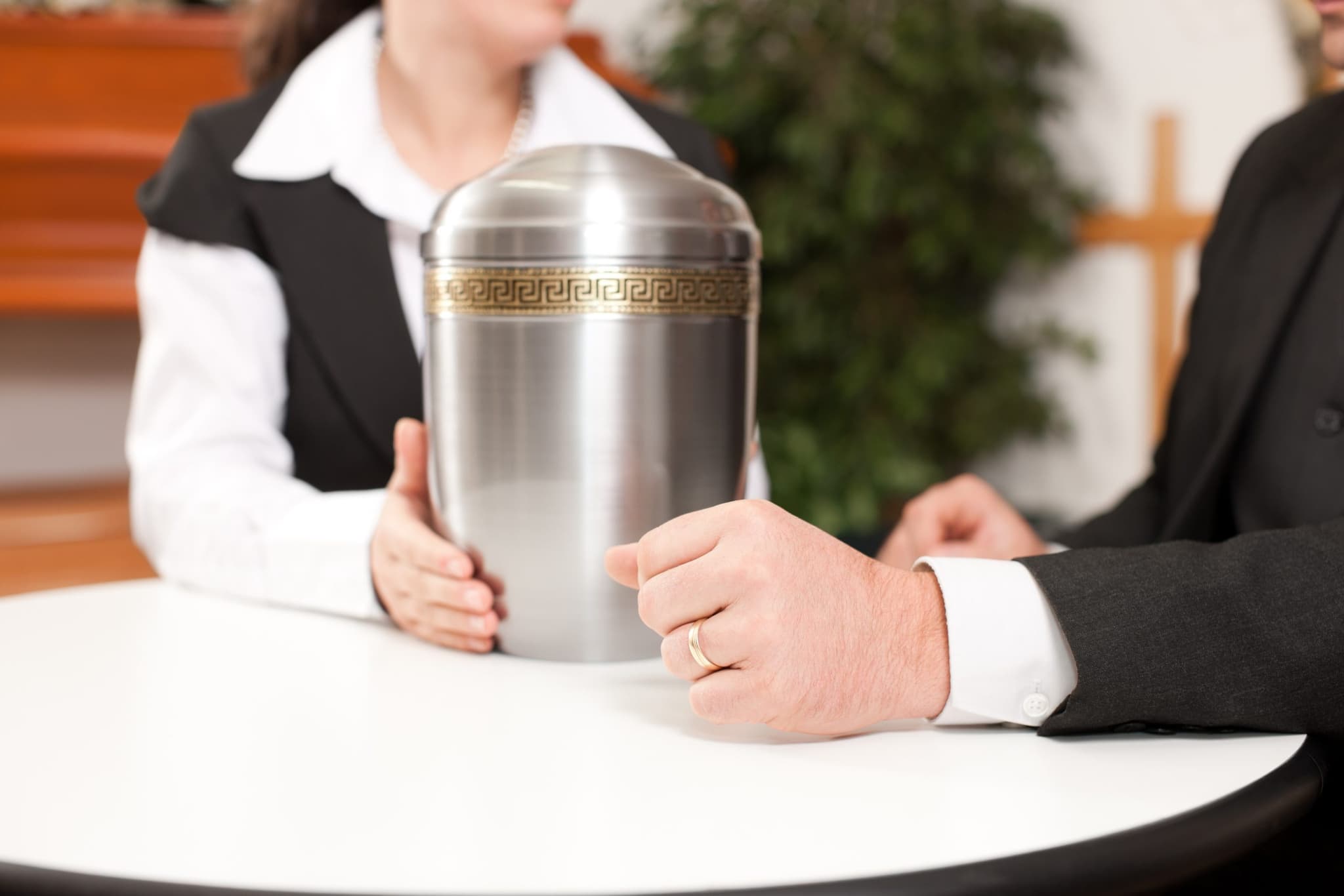 Family meeting with funeral director